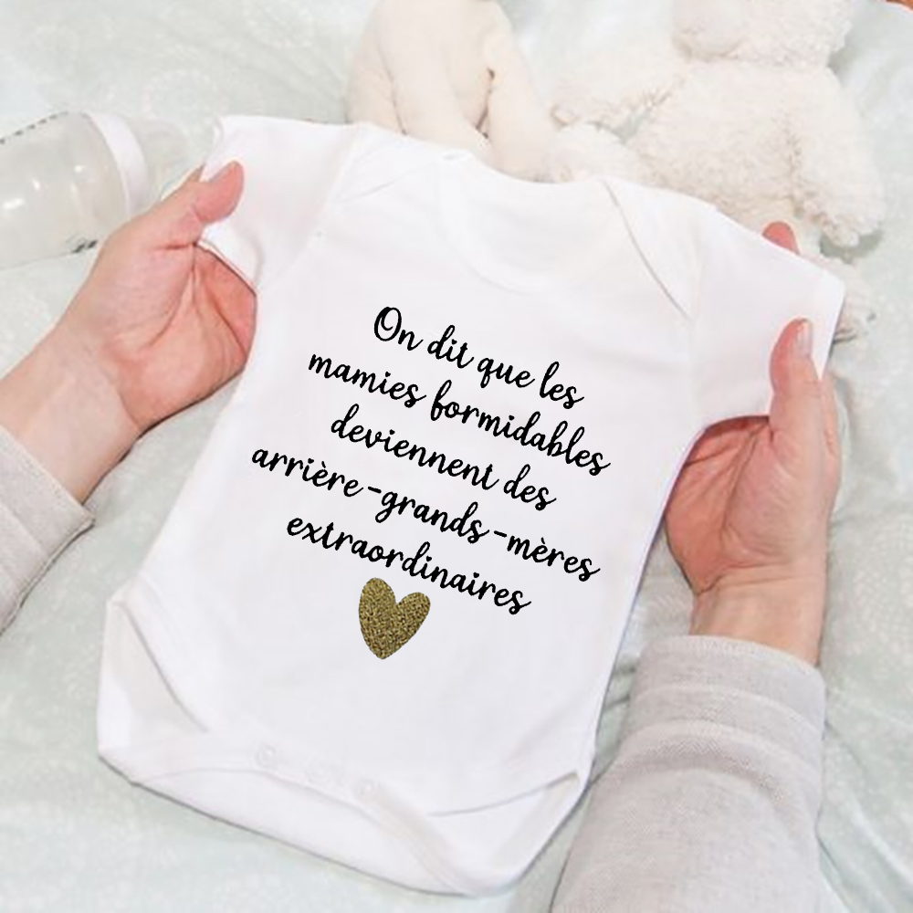 Baby Clothing Embroidery - They Say That Great Grandmas Become