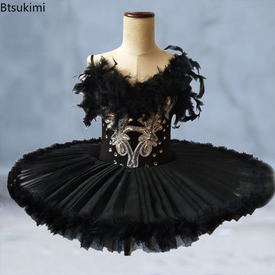Baby Tutu Skirt - Professional Ballet Tutu Pancake Children Black