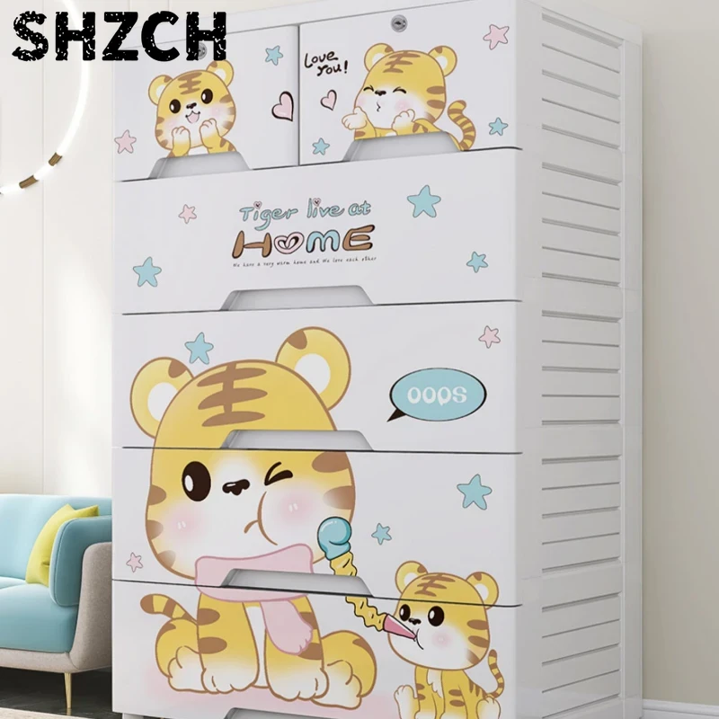Baby Clothing Wardrobe - Drawer Storage Cabinet, Living Room Snack
