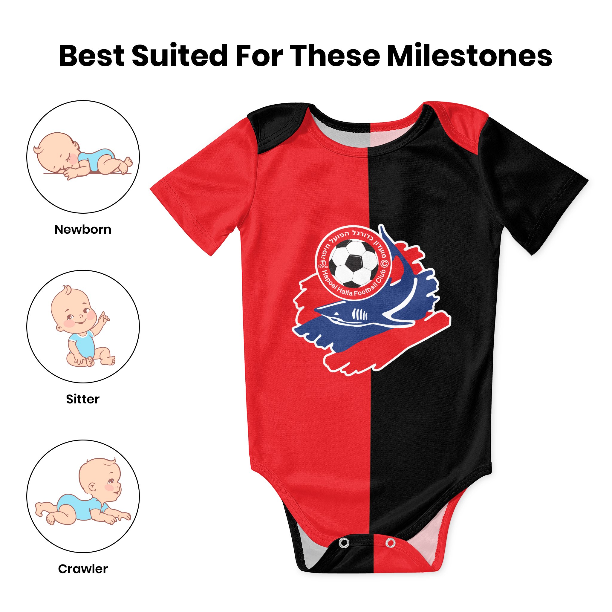 Hapoel Haifa Baby Bodysuit Uni - Baby Clothing Unisex ulasan dan harga