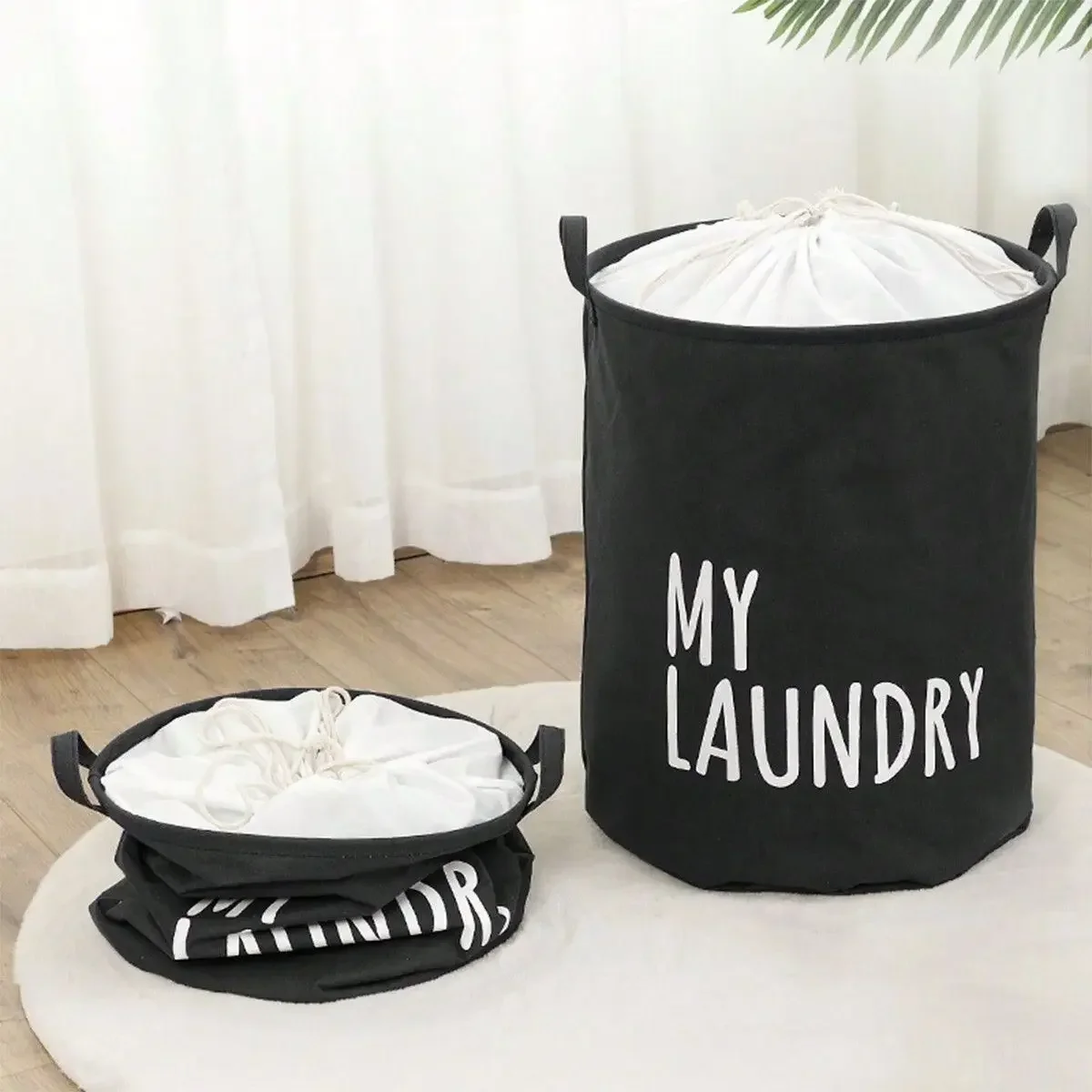 Foldable Drawstring Laundry Ha - Baby Clothing Dividers ulasan dan harga