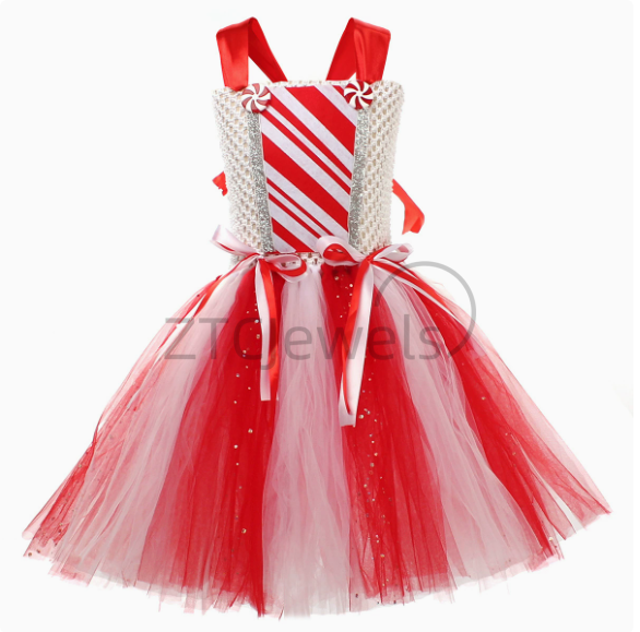 Girls Christmas Candy Cane Tut - Baby Tutu Skirt ulasan dan harga
