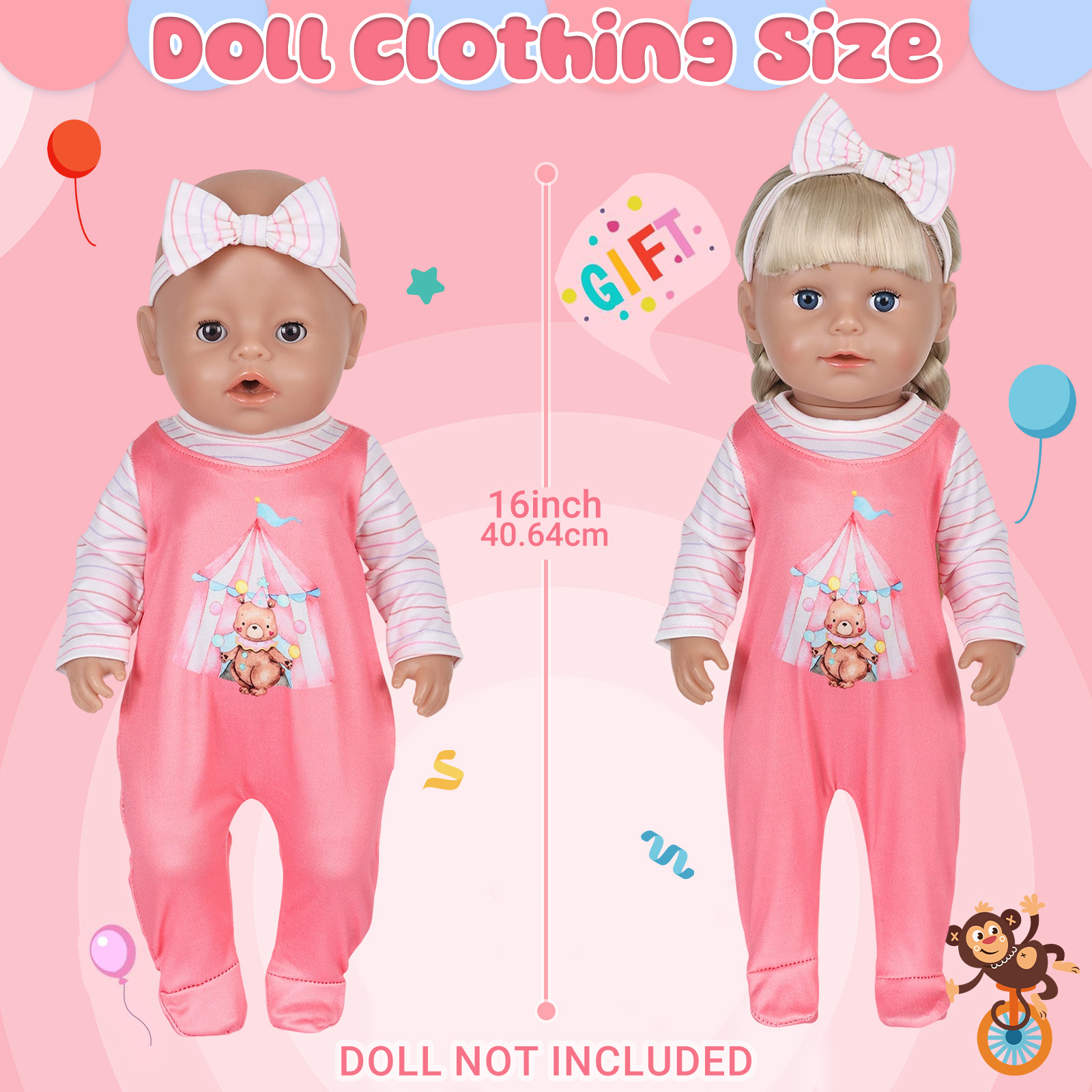 Doll Clothes for 16-18inch 40- - Baby Clothing Unisex ulasan dan harga