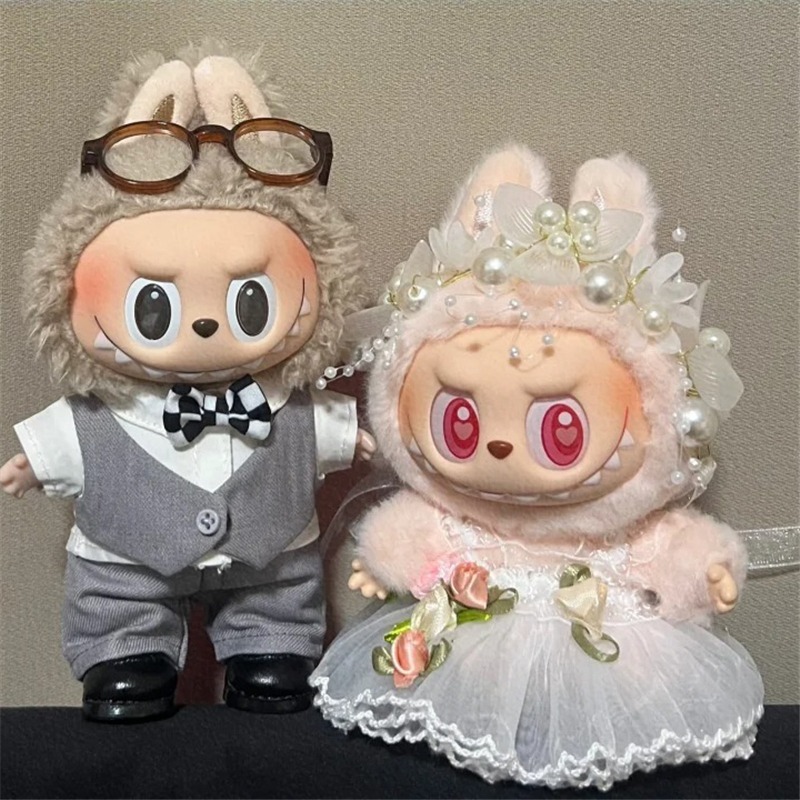 15 17cm For Labubu Doll Weddin - Baby Clothing Unisex ulasan dan harga