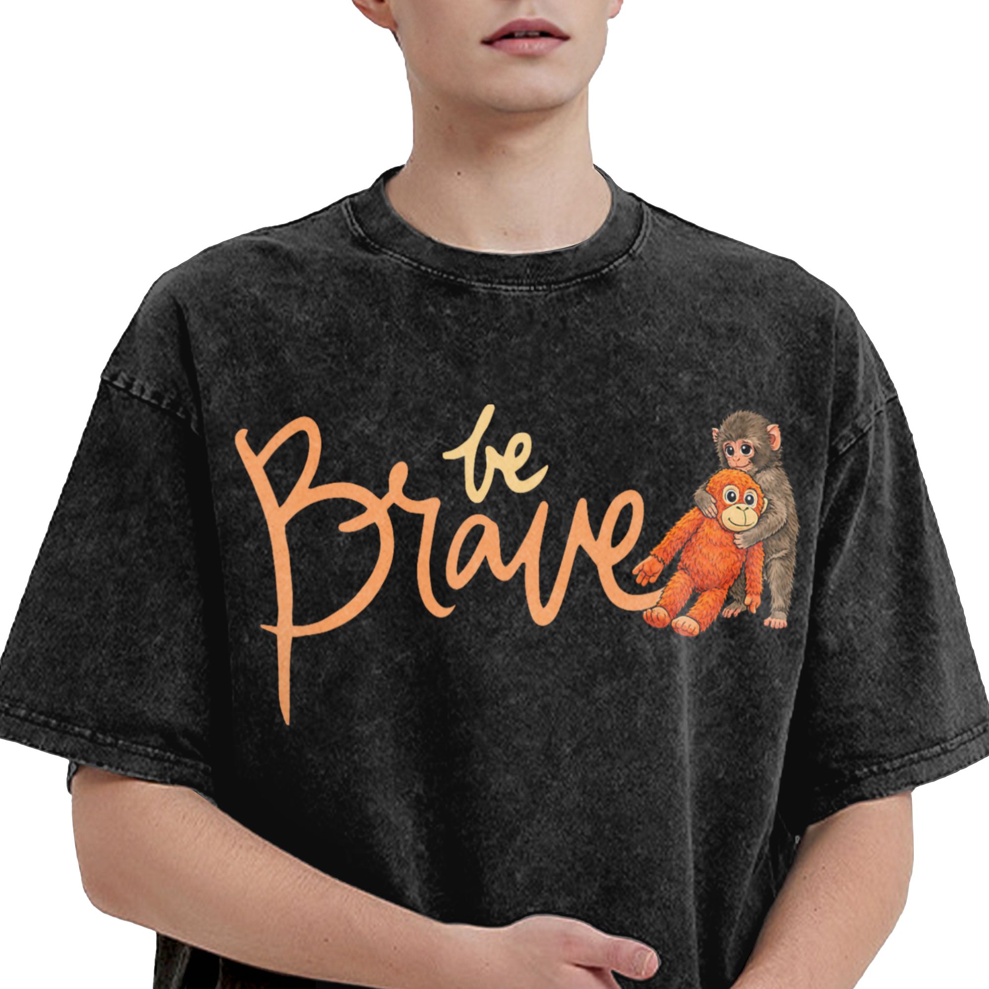 Mens T Shirt Punch Baby Monkey - Baby Zoo Clothing ulasan dan harga