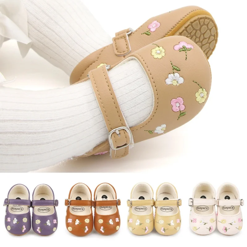 Baby Girls Mary Jane Flats PU  - Baby Clothing Embroidery ulasan dan harga
