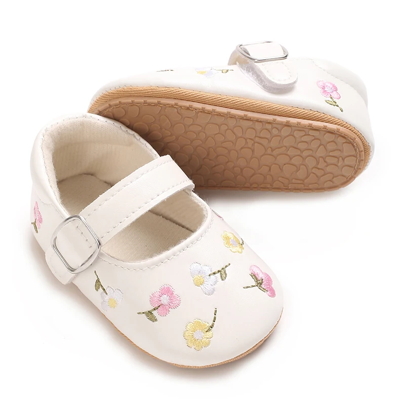 Baby Girls Mary Jane Flats PU  - Baby Clothing Embroidery ulasan dan harga