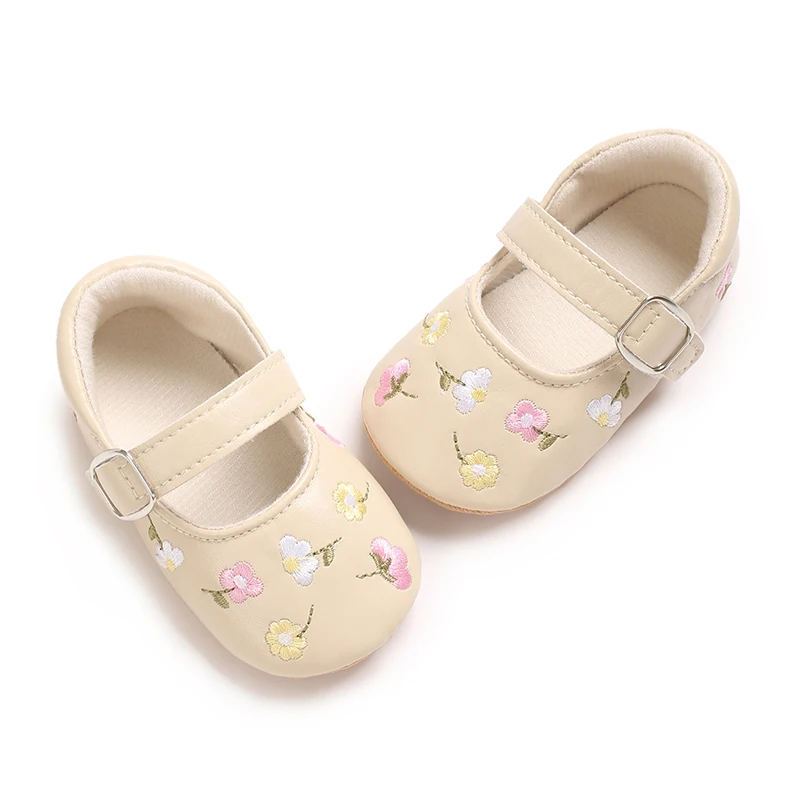 Baby Girls Mary Jane Flats PU  - Baby Clothing Embroidery ulasan dan harga