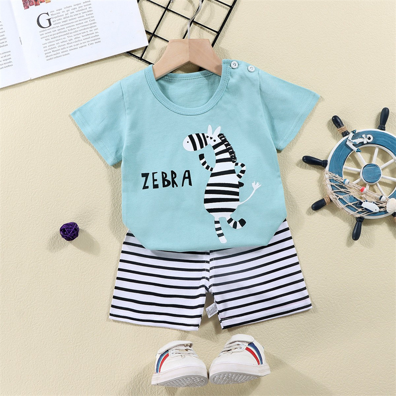 Cotton Tees+Shorts 2-piece Tra - Baby Clothing Dividers ulasan dan harga
