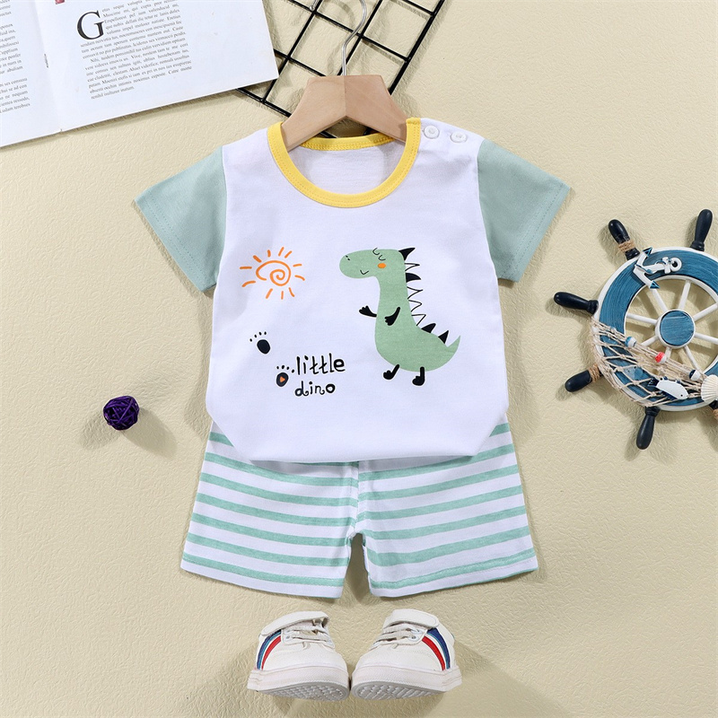 Cotton Tees+Shorts 2-piece Tra - Baby Clothing Dividers ulasan dan harga