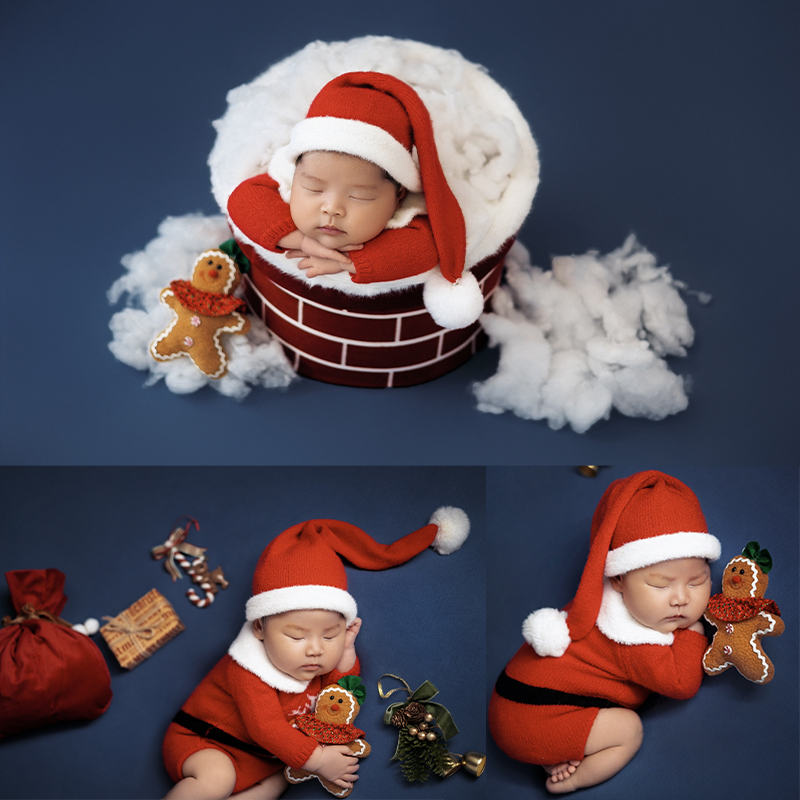 Santa Claus Newborn Photo Clot - Romper Onesie Baby ulasan dan harga
