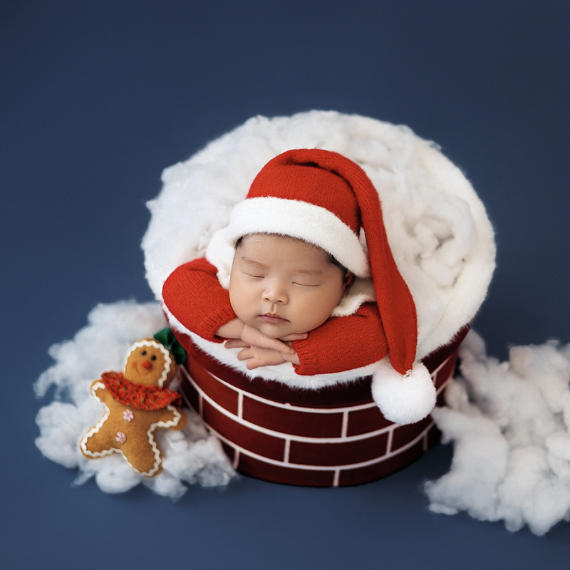 Santa Claus Newborn Photo Clot - Romper Onesie Baby ulasan dan harga