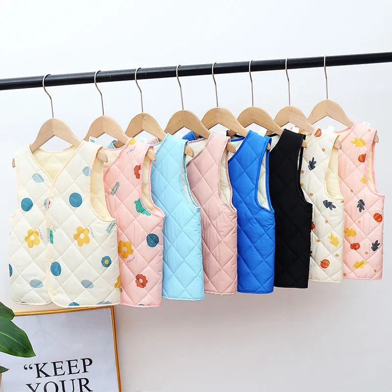 Sweet Printed Waistcoats Child - Baby Clothing Quality ulasan dan harga