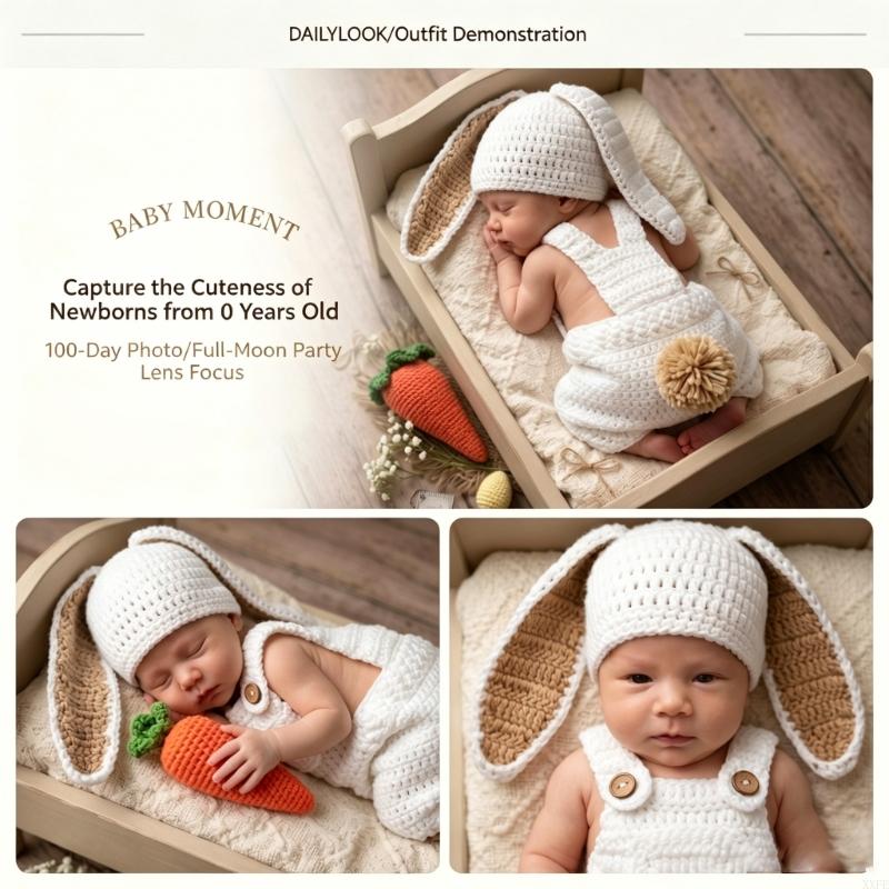 Crochet Knitted Newborn Photog - Romper Onesie Baby ulasan dan harga