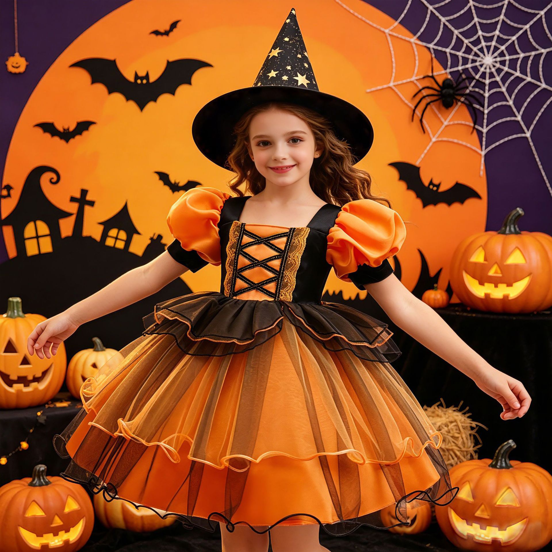 Girls Halloween Witch Costume  - Baby Tutu Skirt ulasan dan harga