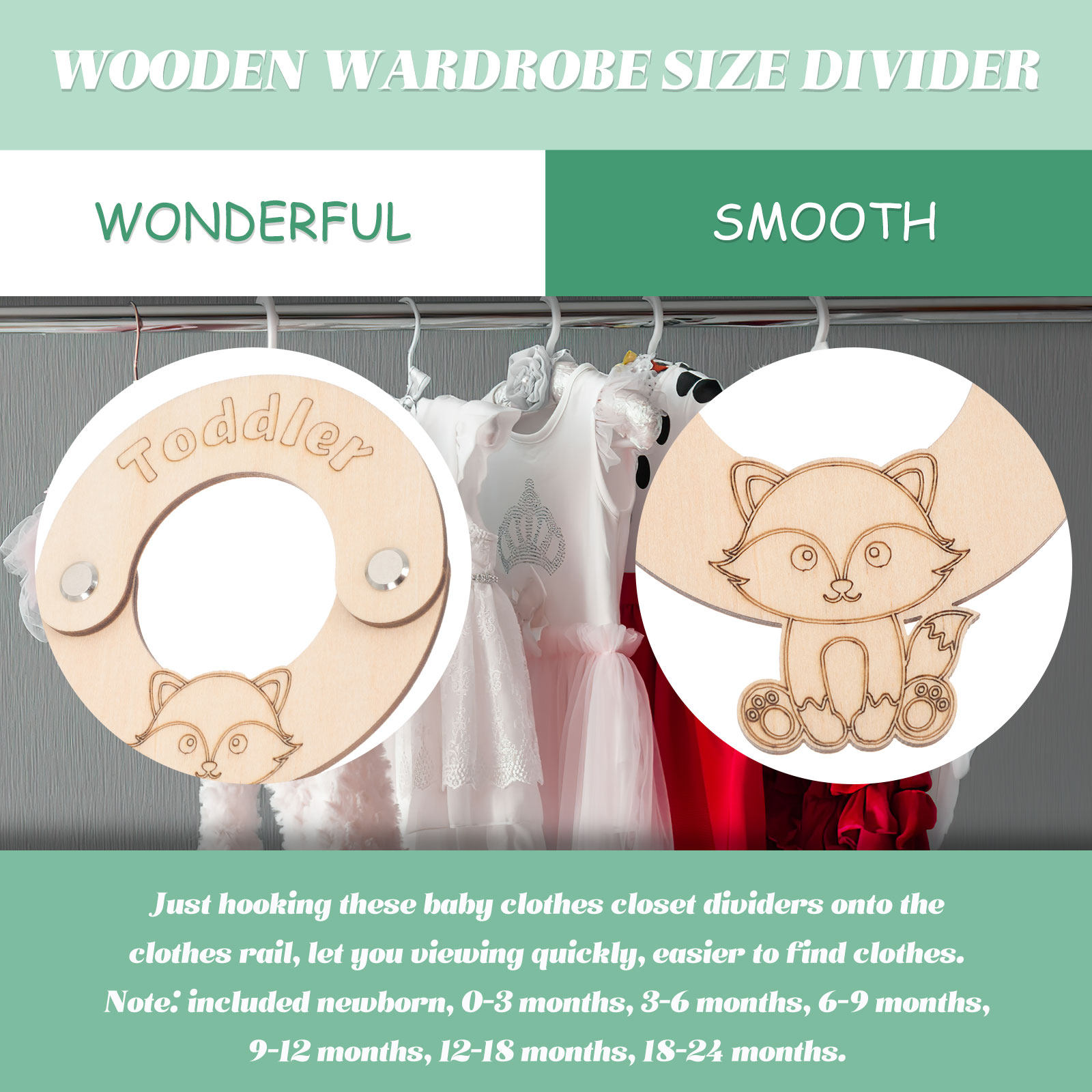 8Pcs Baby Closet Clothing Size - Baby Clothing Wardrobe ulasan dan harga