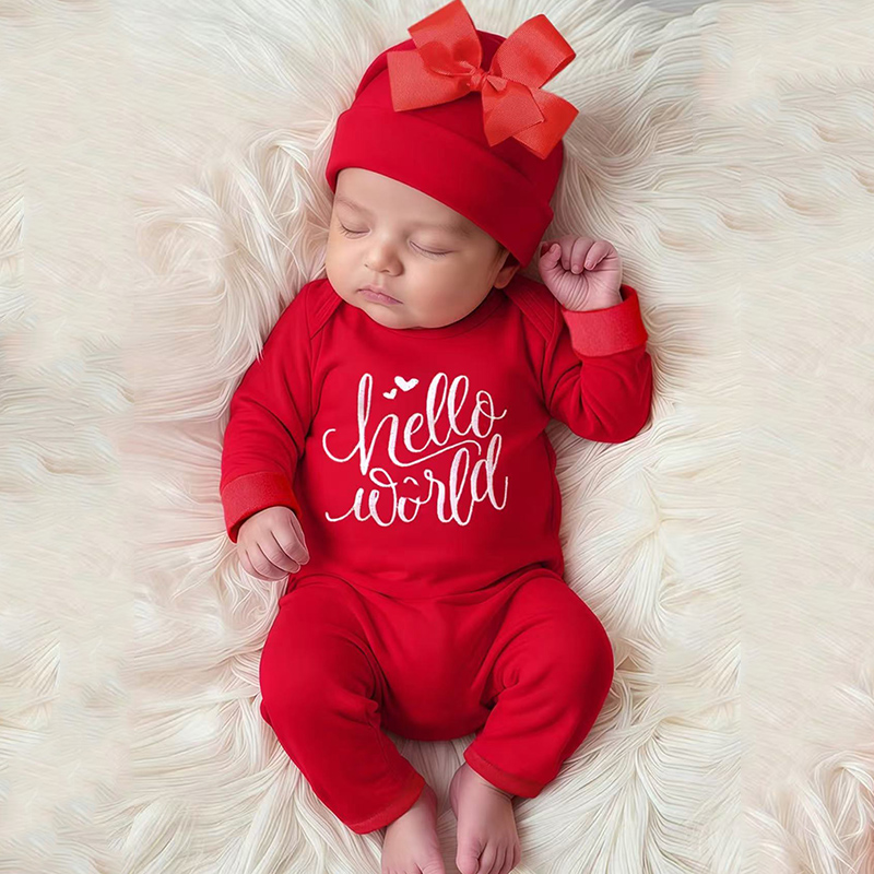Ylsteed 2Pcs Newborn Photograp - Baby Clothing Embroidery ulasan dan harga