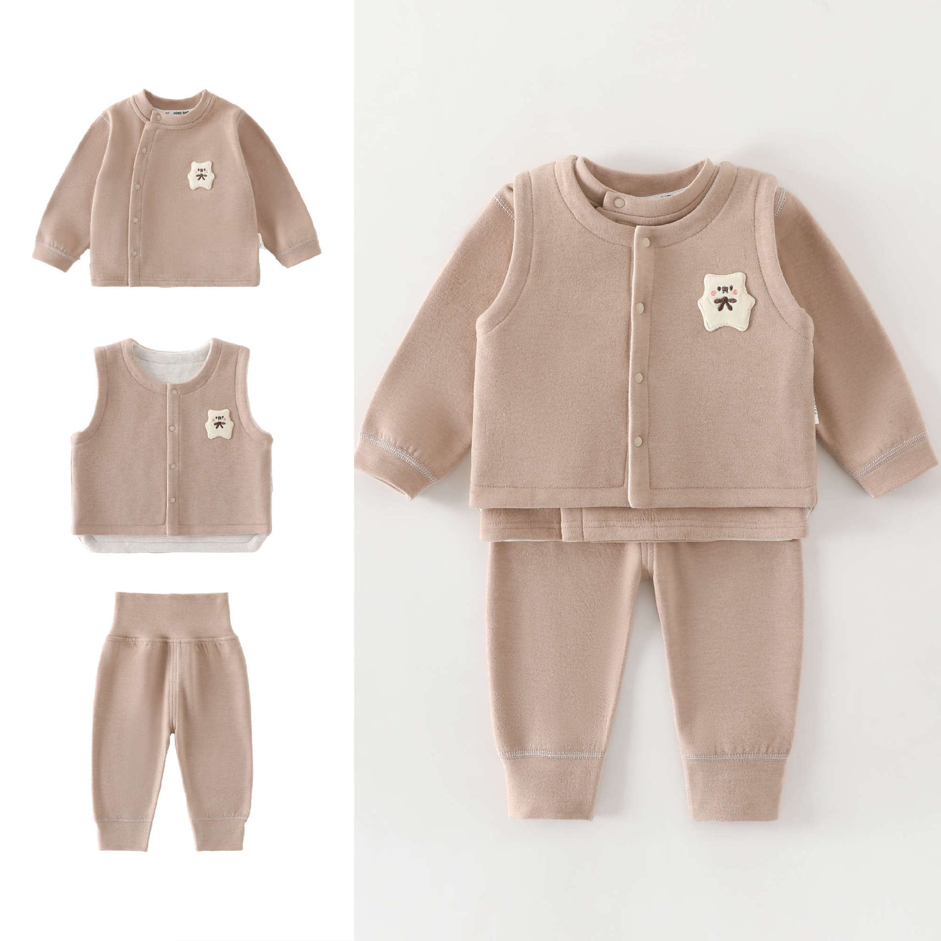 0-4 Year Old Baby Vest+long Sl - Baby Clothing Quality ulasan dan harga